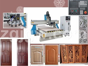 中雕数控盘式换刀加工中心 橱柜木门雕刻与加工的高效解决方案
